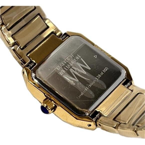 NEW Matthew Williamson Ladies Gold Plated Set Crystal Watch LBM33002-05 main image 6